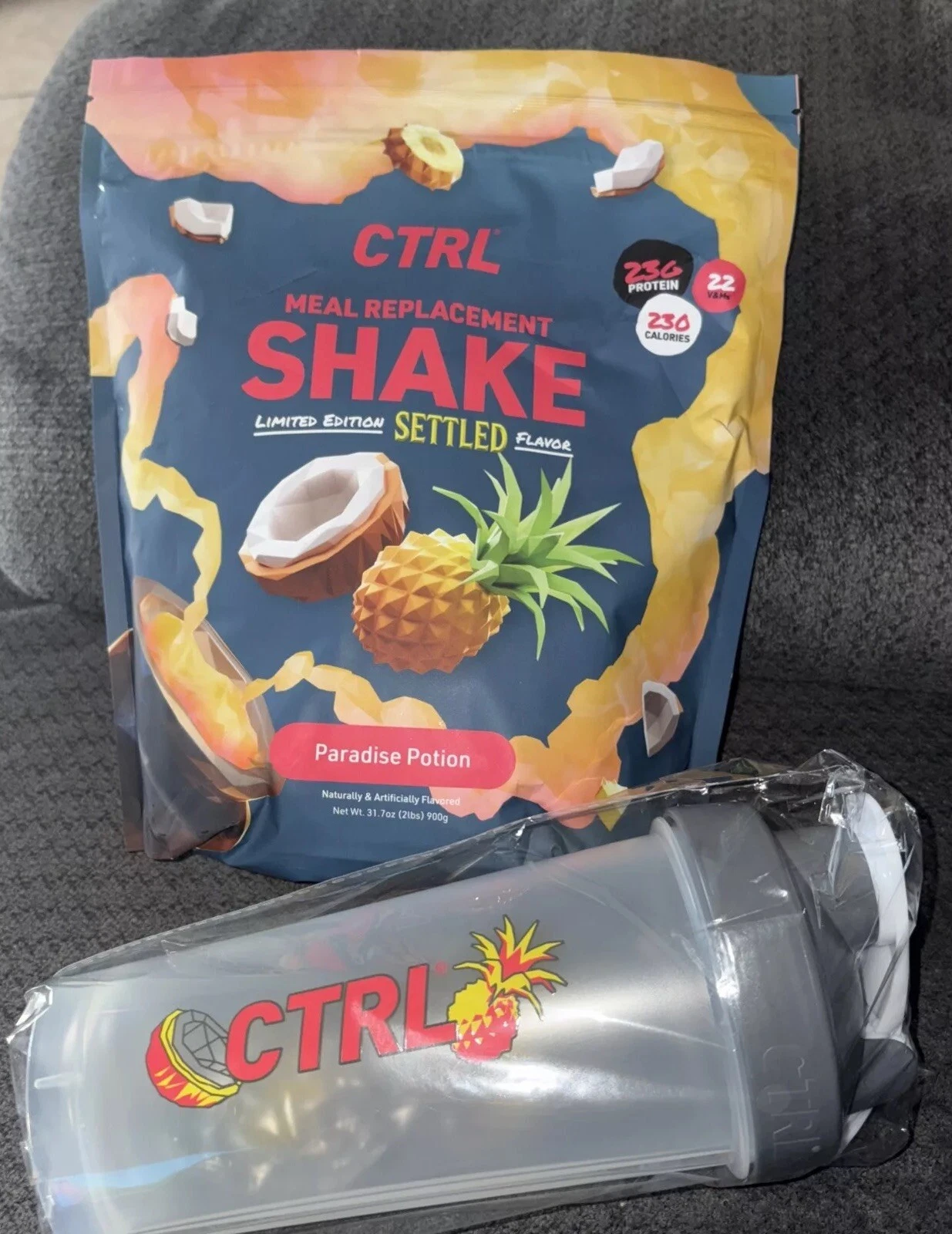 CTRL Meal Replacement Shake And Cup New Limited Edition Settled Flavor Paradise