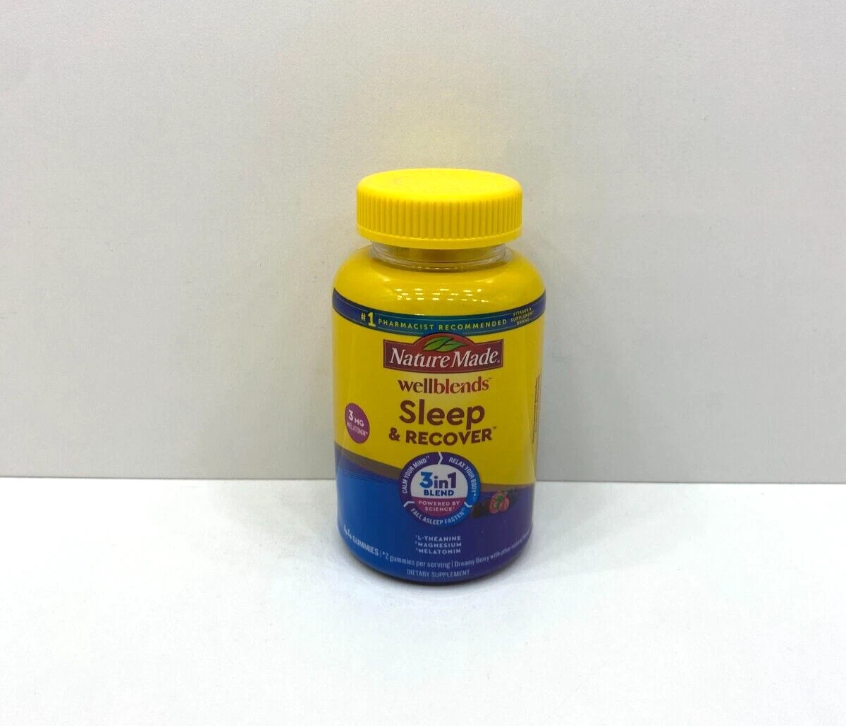 NEW Nature Made Wellblends Sleep & Recover L-Theanine Magnesium Gummies 11/2025