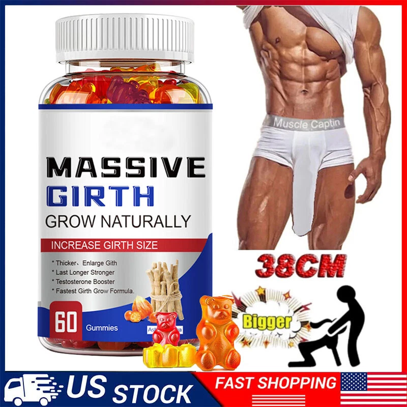 Male Enhancement Gummies Booster & Thicker Last Longer Stronger Bigger 60 Gummy