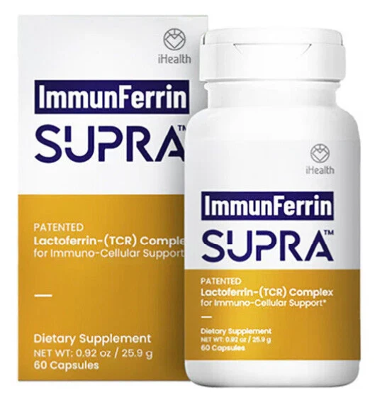 iHealth ImmunFerrin SUPRA NEW Lactoferrin Complex 60 Capsules