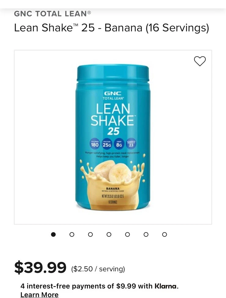 GNC Total Lean Shake 25 New 16 Servings 🇺🇸