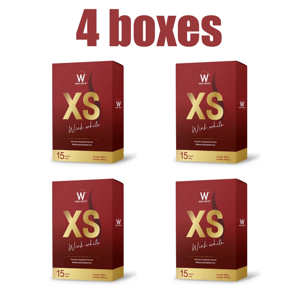 4X Wink White XS Supplement Weight Loss Dietary Natural Extracts Reduce Fat