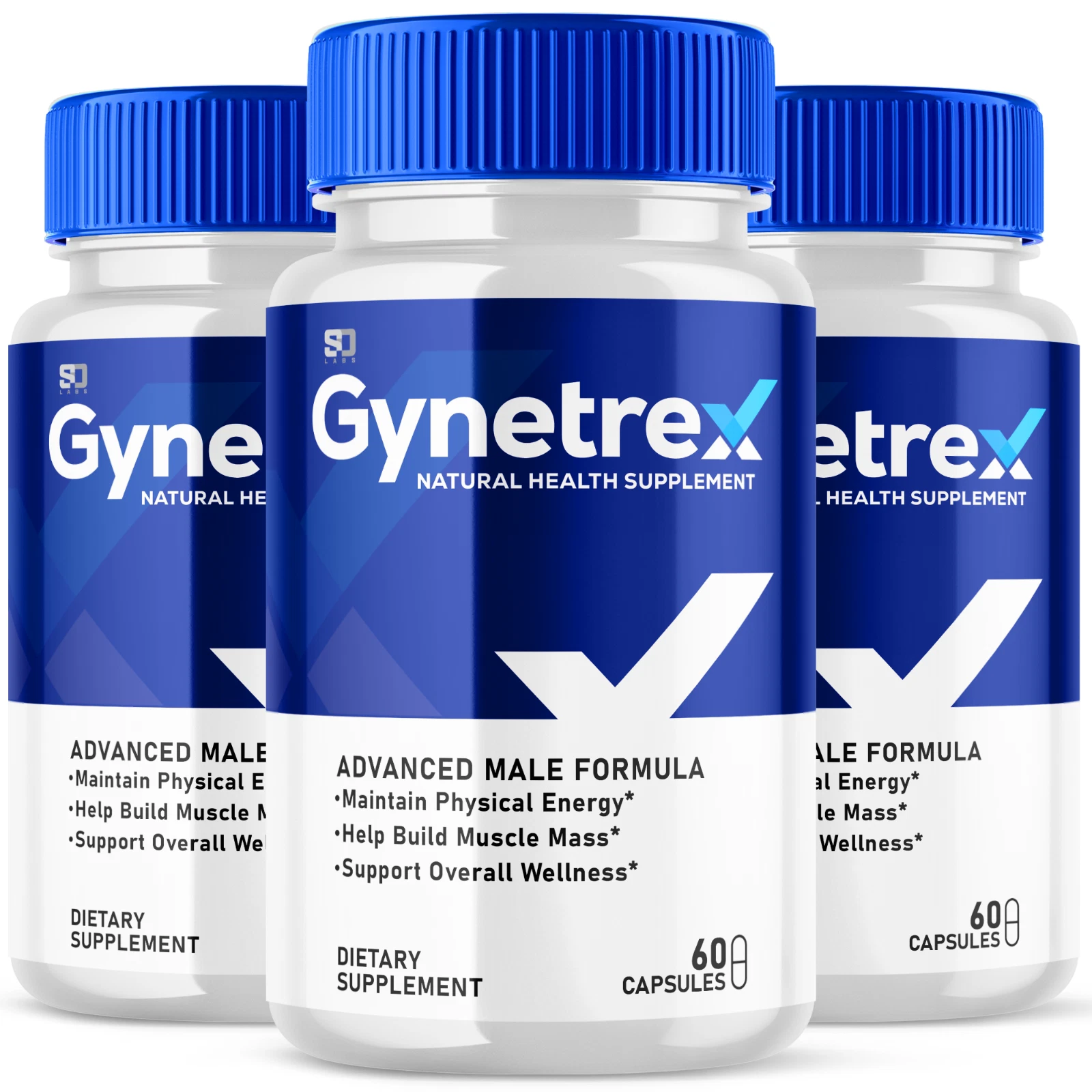 (3 Pack) Gynetrex Male Enhancement Pills - Maximize Energy, Vitality & Stamina