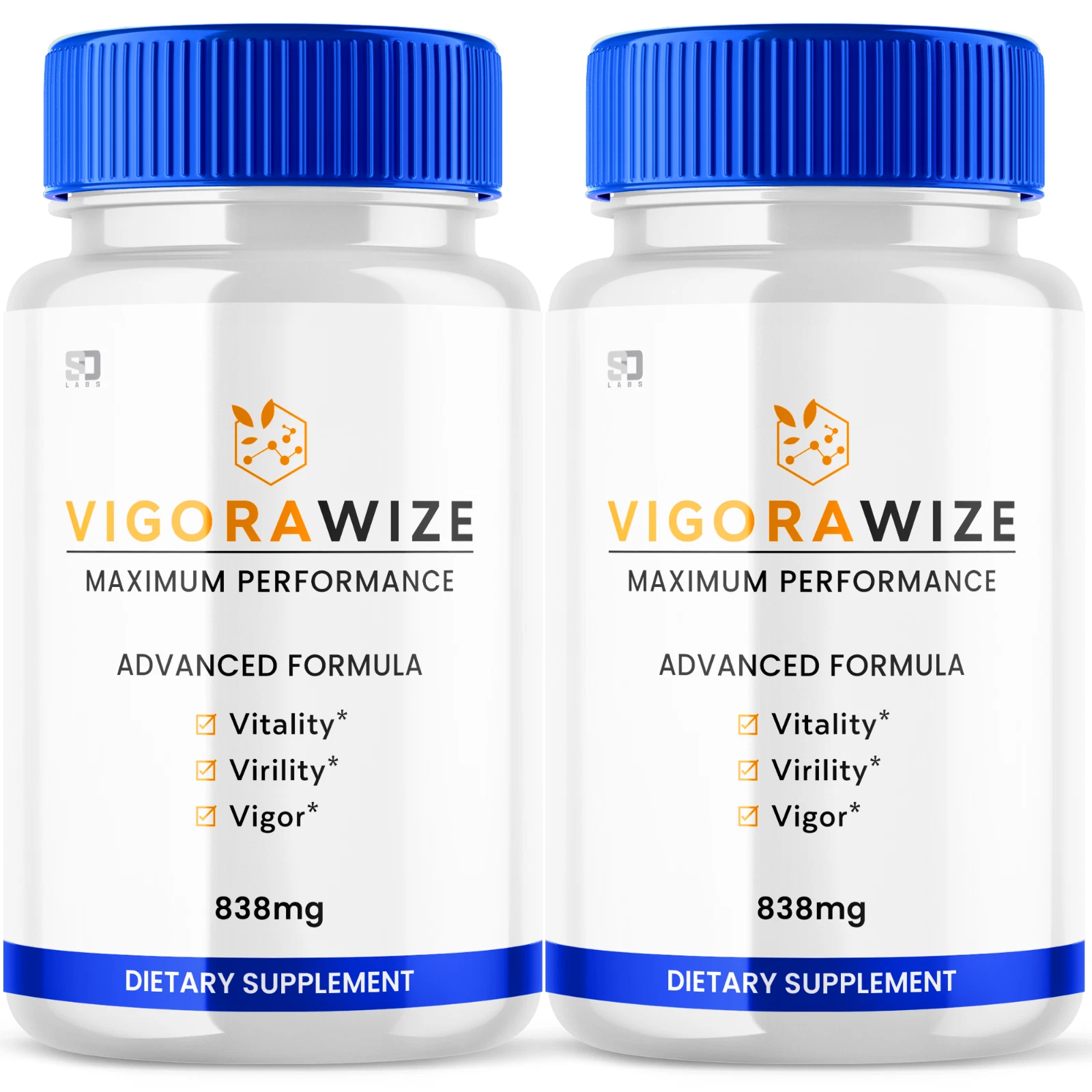 (2 Pack) Vigorawize Male Enhancement Pills - Maximize Energy, Vitality & Stamina