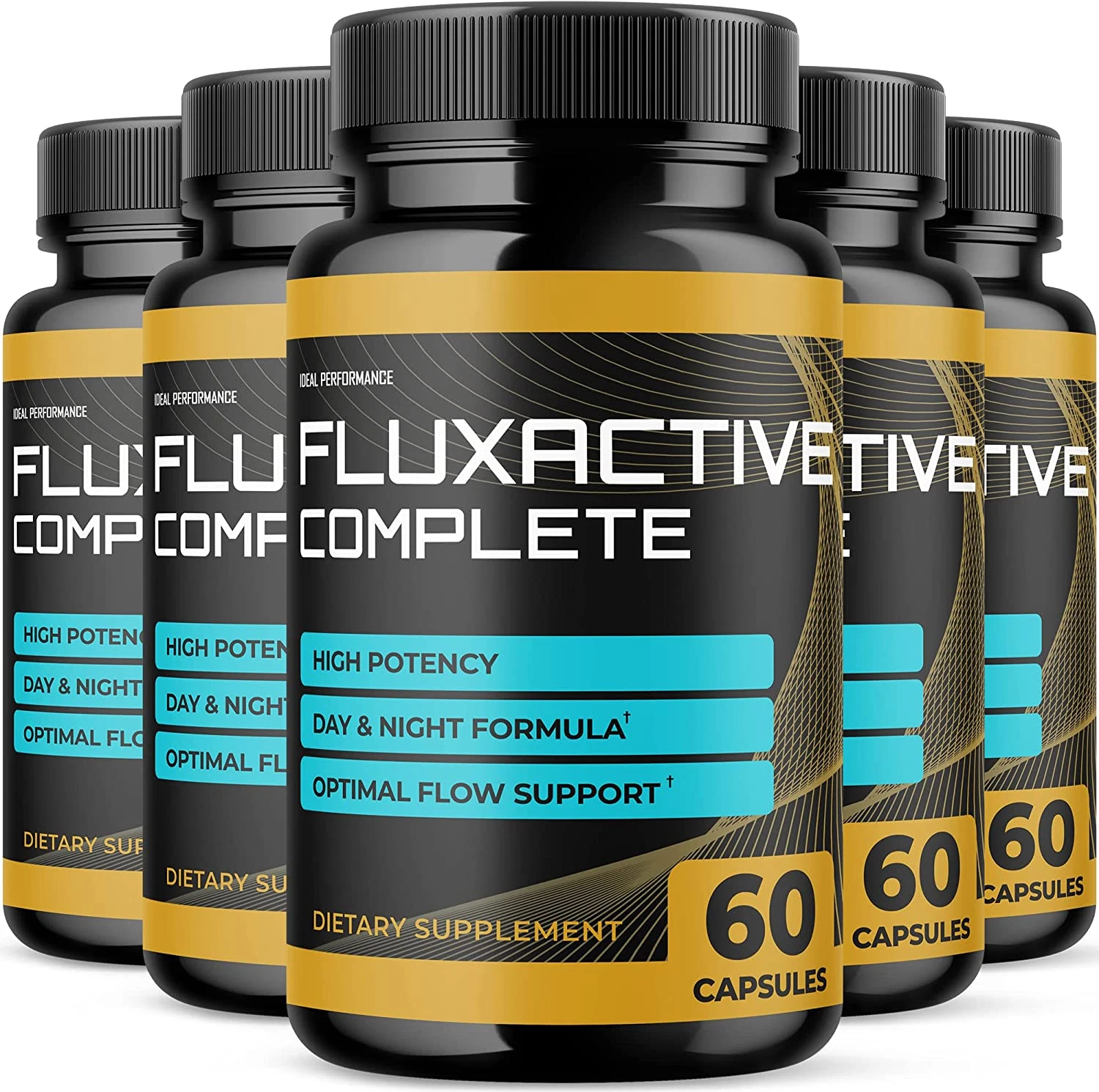 (5 Pack) Fluxactive Complete for Prostate Health Supplement Pills (300 Capsules)