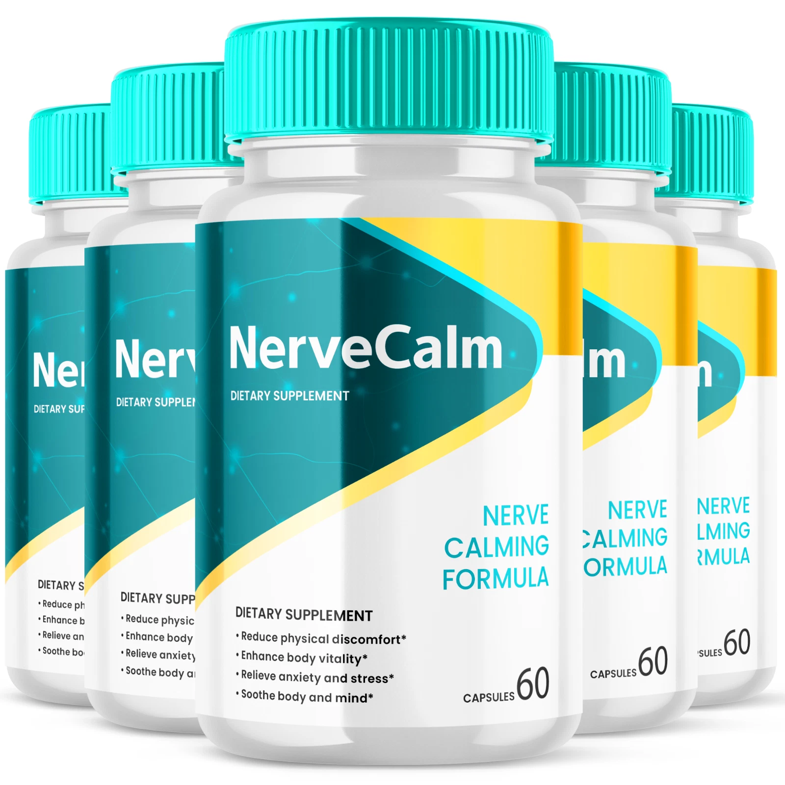 NerveCalm Advanced Nerve Support Formula Maximum Strength Vitamin 300 Capsules