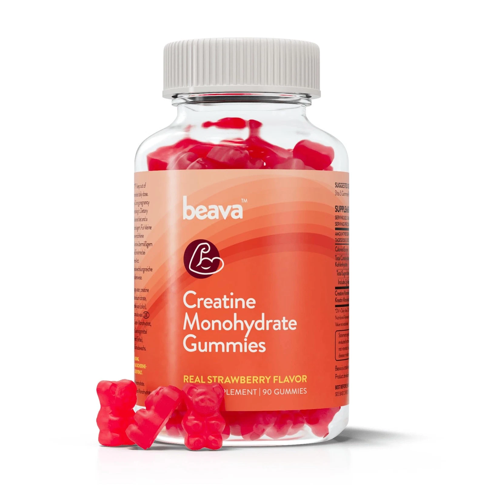 Creatine Monohydrate Gummies - 30 Servings - Vegan Creatine Chews for Muscle Gro