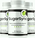 (3 Pack) SugarSync Glyco Optimizer, Sugar Sync Gluco, Cleanse & Detox Formula