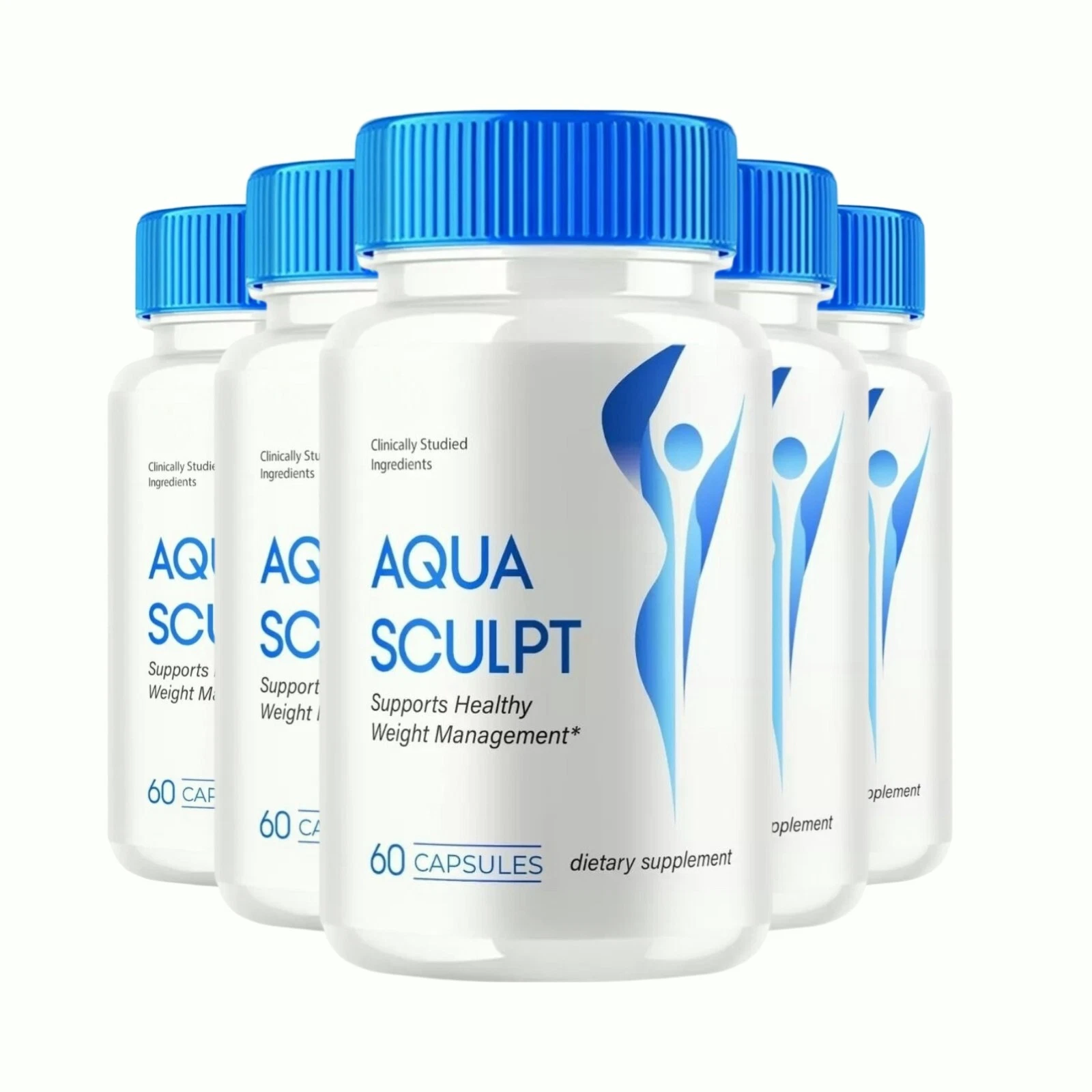 5-Pack Aqua Sculpt for Advanced Weight Loss Support AquaSculpt - 300 Capsules