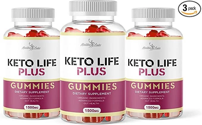 Keto Life Plus ACV Gummies for Weight Loss - 1500mg (3 Pack)