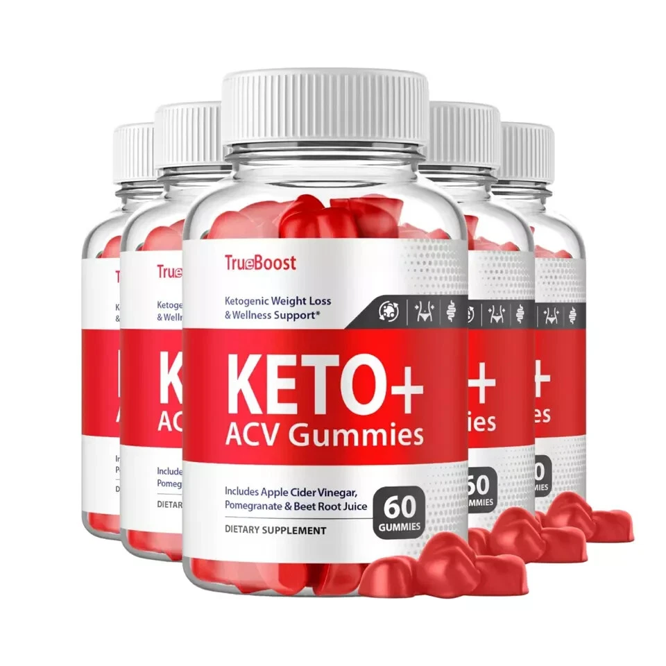 True Boost Keto ACV Gummies Weight Loss Support Supplement (300 Gummies) 5-Pack