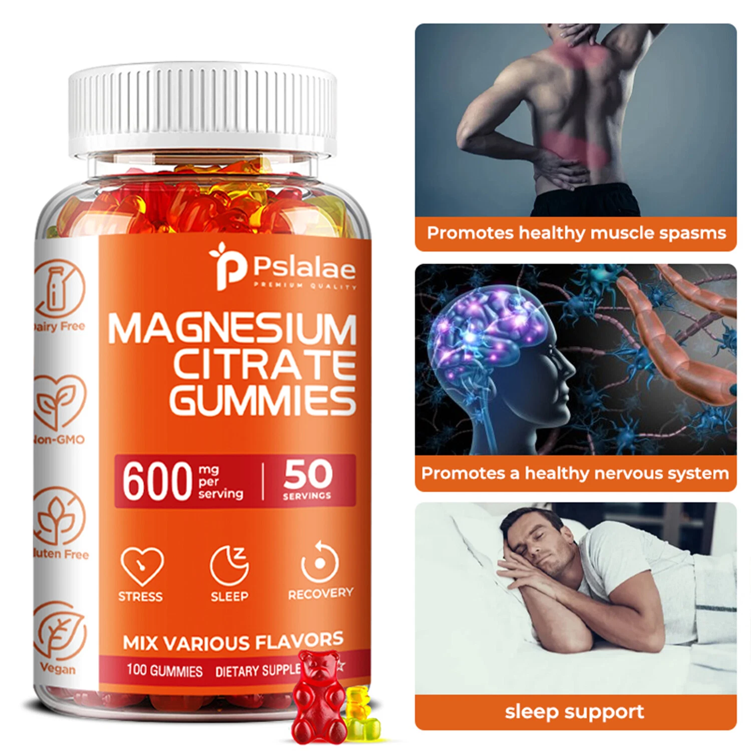 Magnesium Citrate - Support Calm, Restful Sleep, Relieves Stress and Anxiety