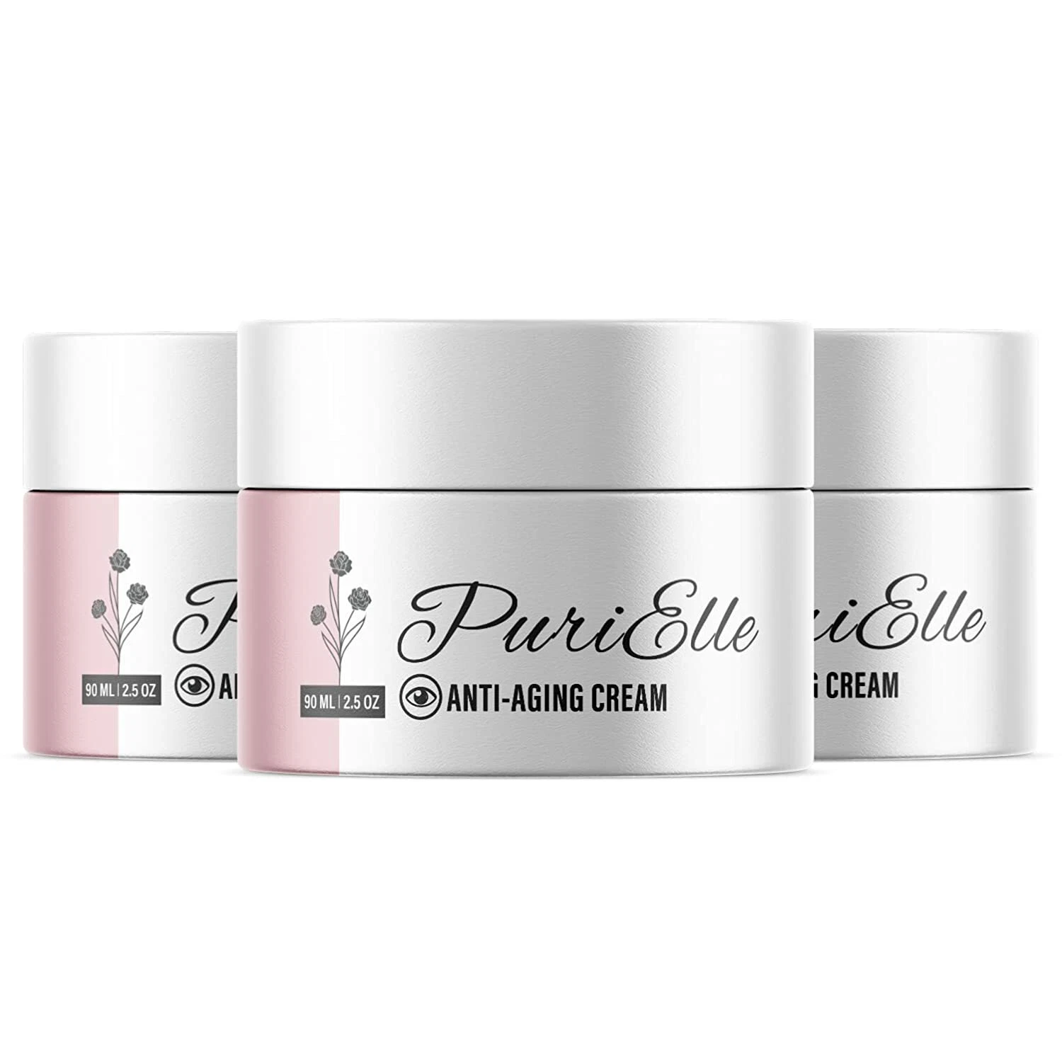 3-Purielle Anti-Aging Cream for Wrinkles, Ageless Moisturizer, Skin Tightening