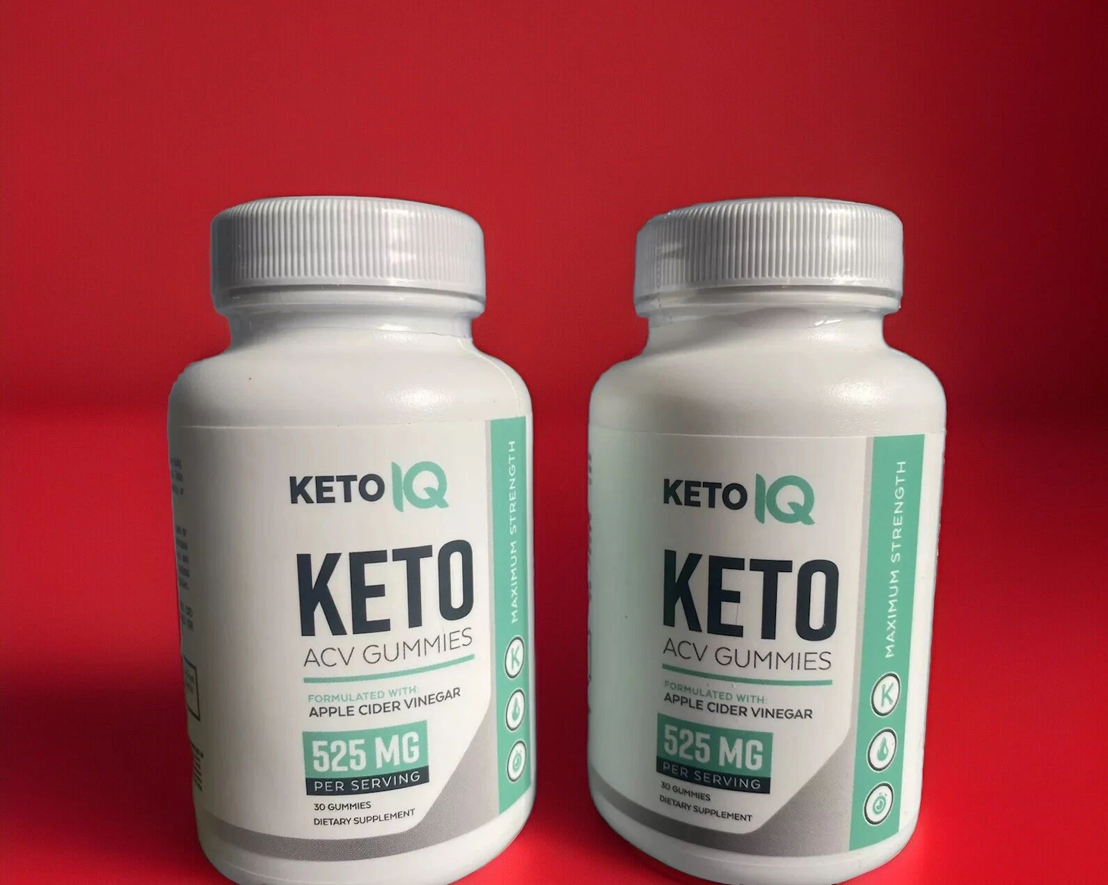 2 Bottles Of Keto IQ ACV Gummies 30ct ea/525 mg Gummies. NEW/SEALED. Exp 02/2026