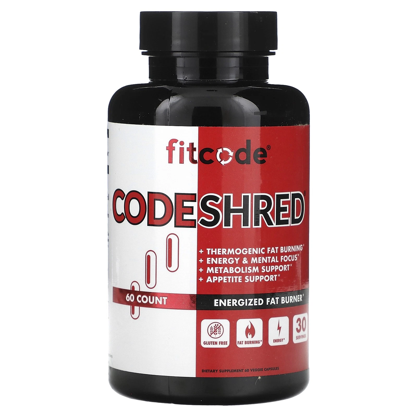 CodeShred , 60 Veggie Capsules