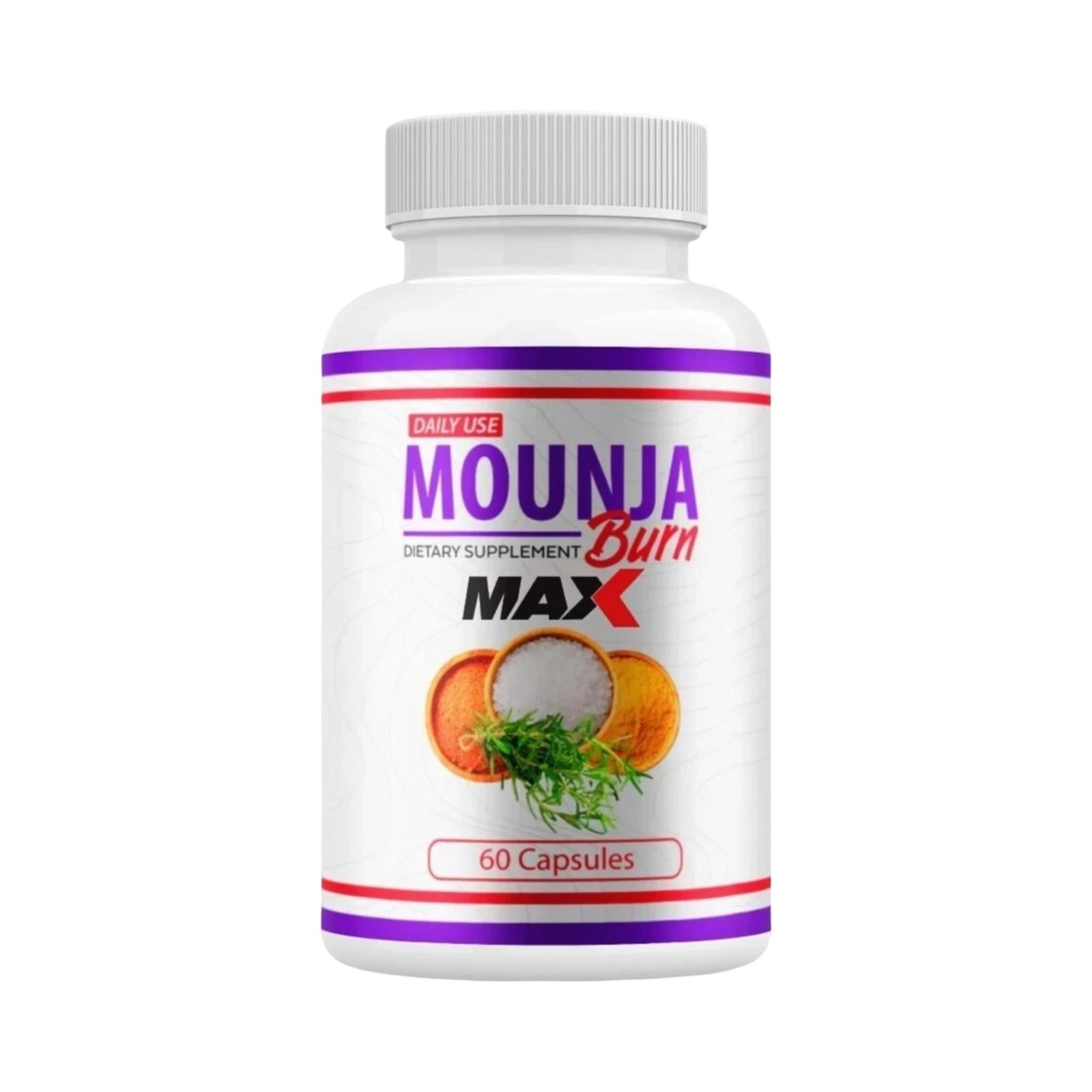Mounja Burn Max Capsules, MounjaBurn Supports Weight Loss - 60 Capsules