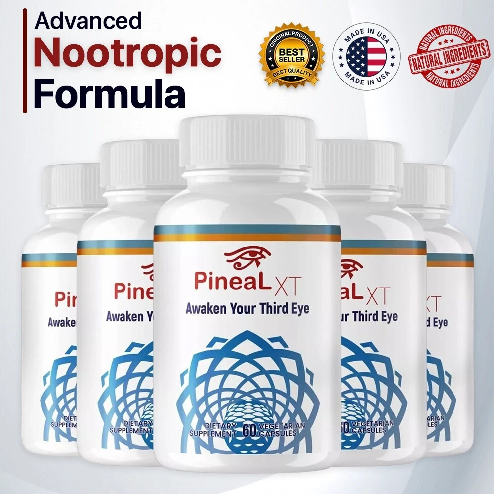 (5 PACK) Pineal XT Nootropic Pills- Pineal XT Brain Support Supplement