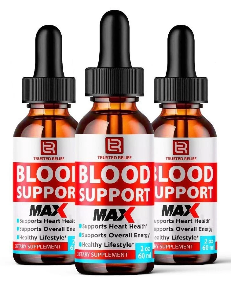 (3 Pack) Trusted Relief Blood Support Drops for Managing Sugar & Pressure Levels