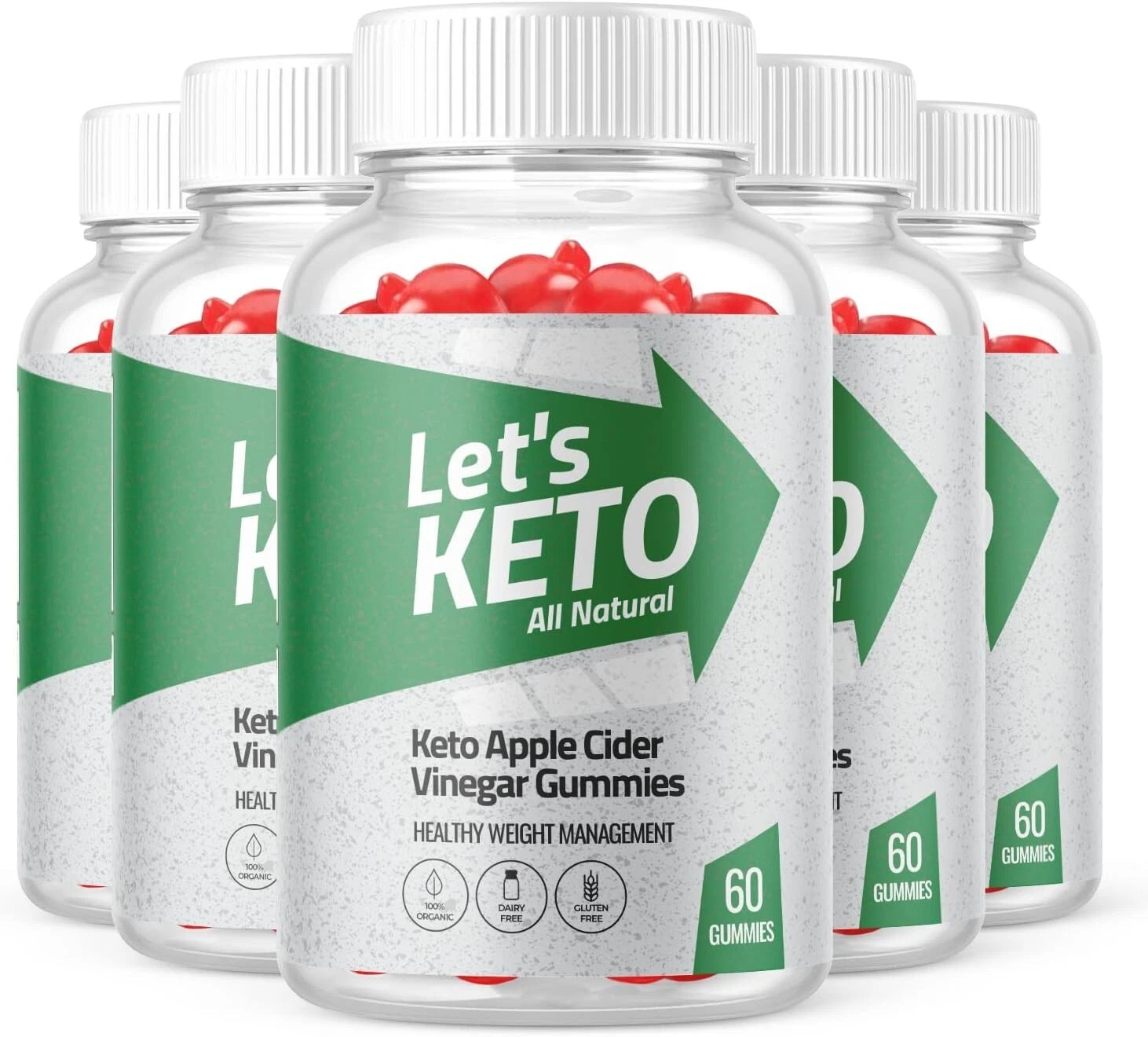 Let's Keto ACV Gummies - Let's Keto Gummys Weight Loss OFFICIAL - 5 Pack