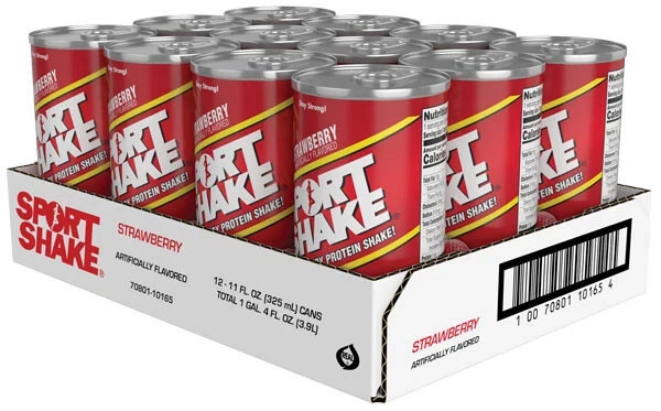 Sport Shake Strawberry Power Shake 11 oz (Pack of 12)