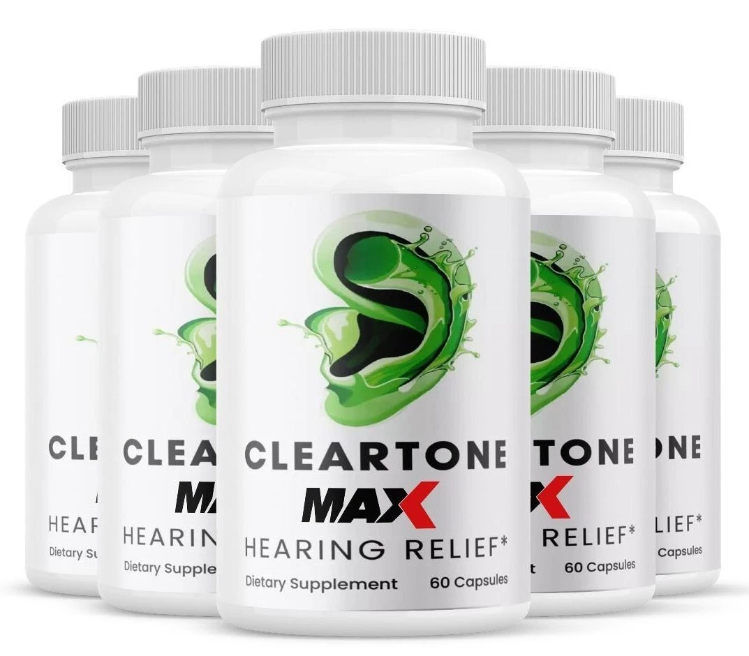 Cleartone MAX Hearing Relief Capsules for Tinnitus Support (5 Pack)