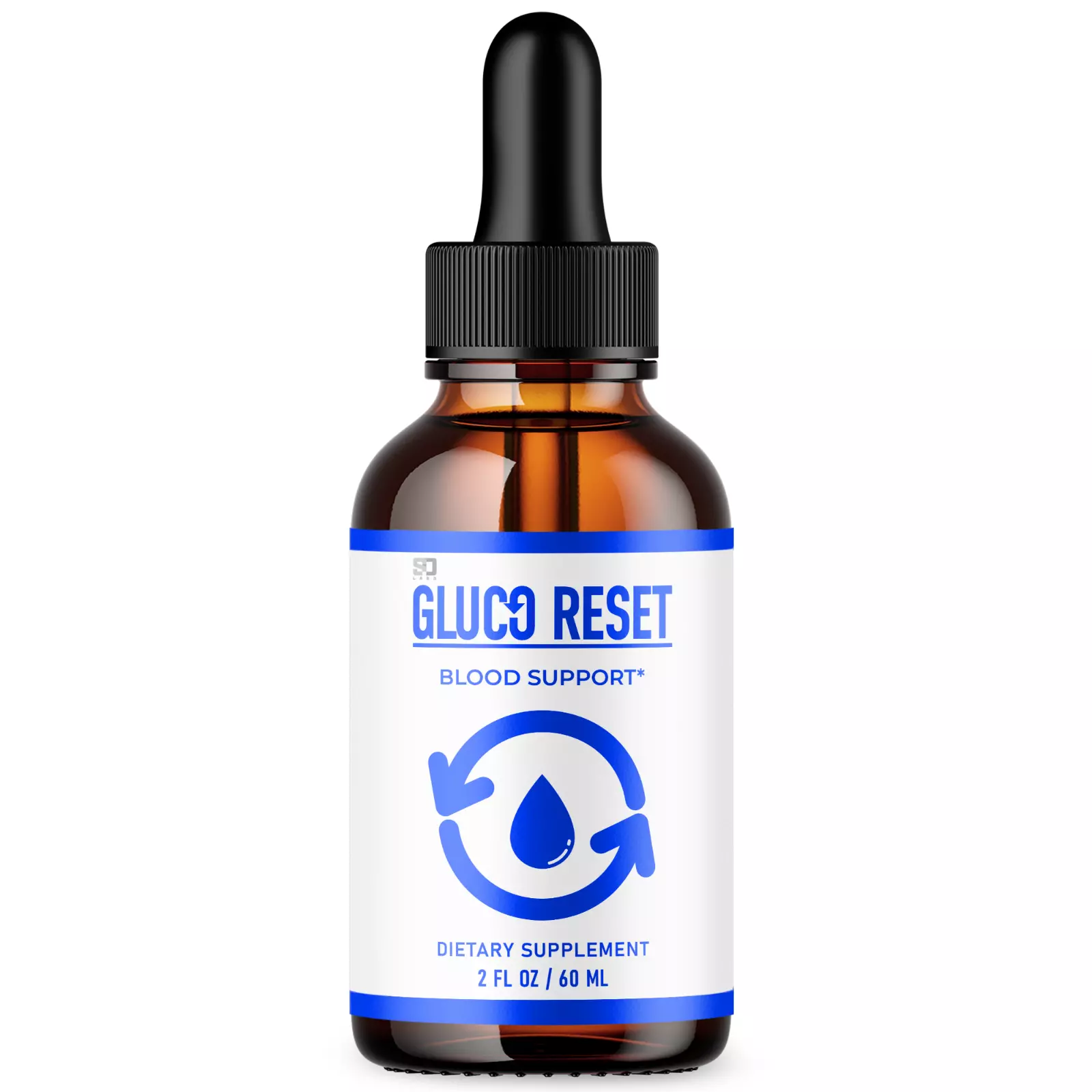 Gluco Reset Advanced Blood Support Drops All Natural Supplement 2oz - 1 Pack