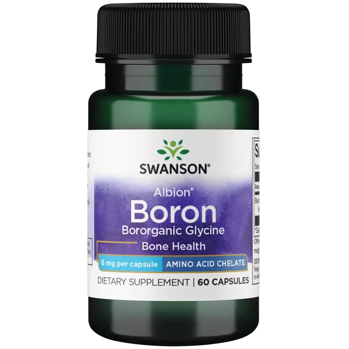 Swanson Boron from Albion Bororganic Glycine 6 mg 60 Capsules