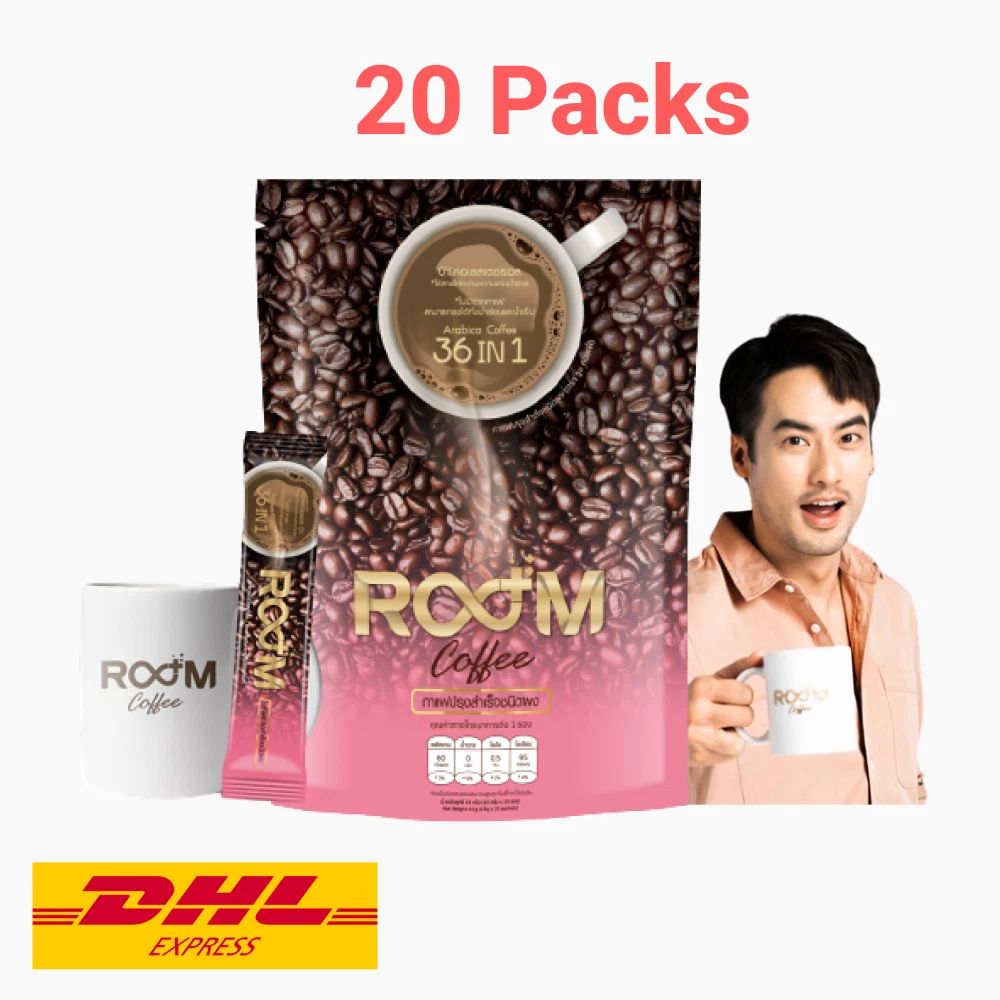 20x ROOM COFFEE 36 IN 1 Slim Fit Weight Loss Collagen Vitamins Fiber Detox