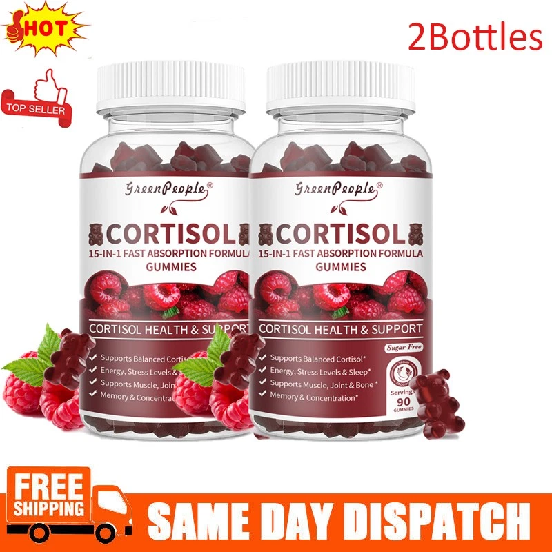 2xAdrenal Support Supplement Cortisol Support Stress Relief&Manager Gummies