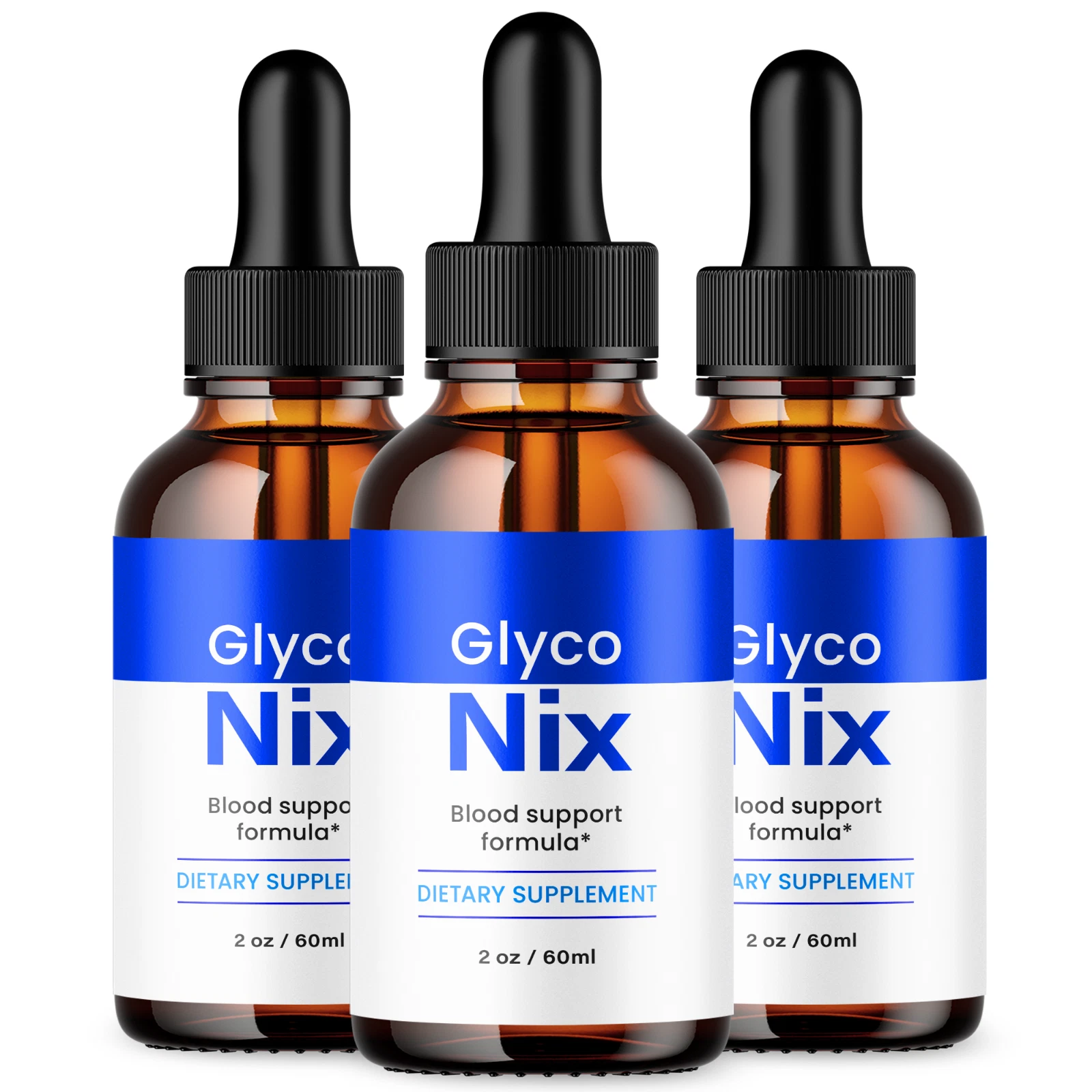 Glyco Nix Advanced Formula Drops Natural Blood Support Supplement 30 Servings