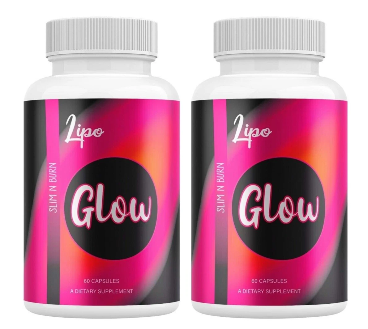 (2 Pack) Lipo Glow Weight Management Capsules, LipoGlow Keto Supplement Pills