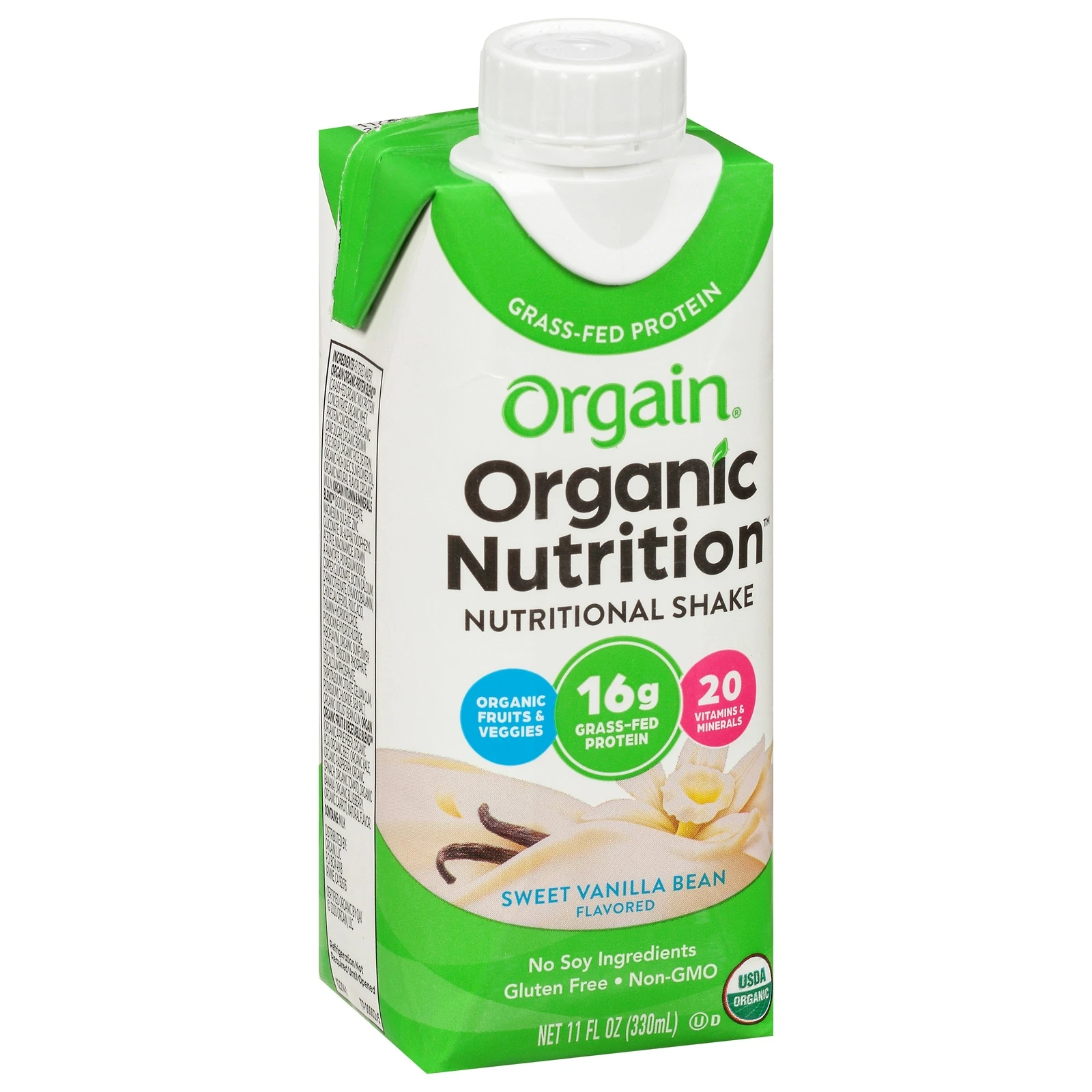 Orgain Shake Vanilla Bean Rtd (Pack of 12)