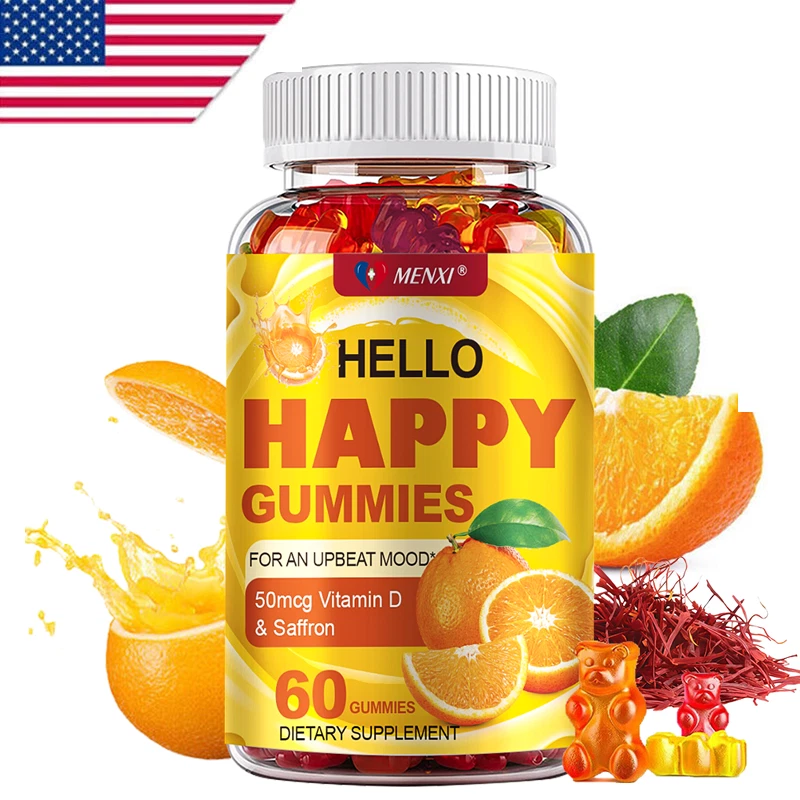 Saffron Gummies - Optimistic Mood, Reduce Fatigue - with Vitamin Mood Lifting