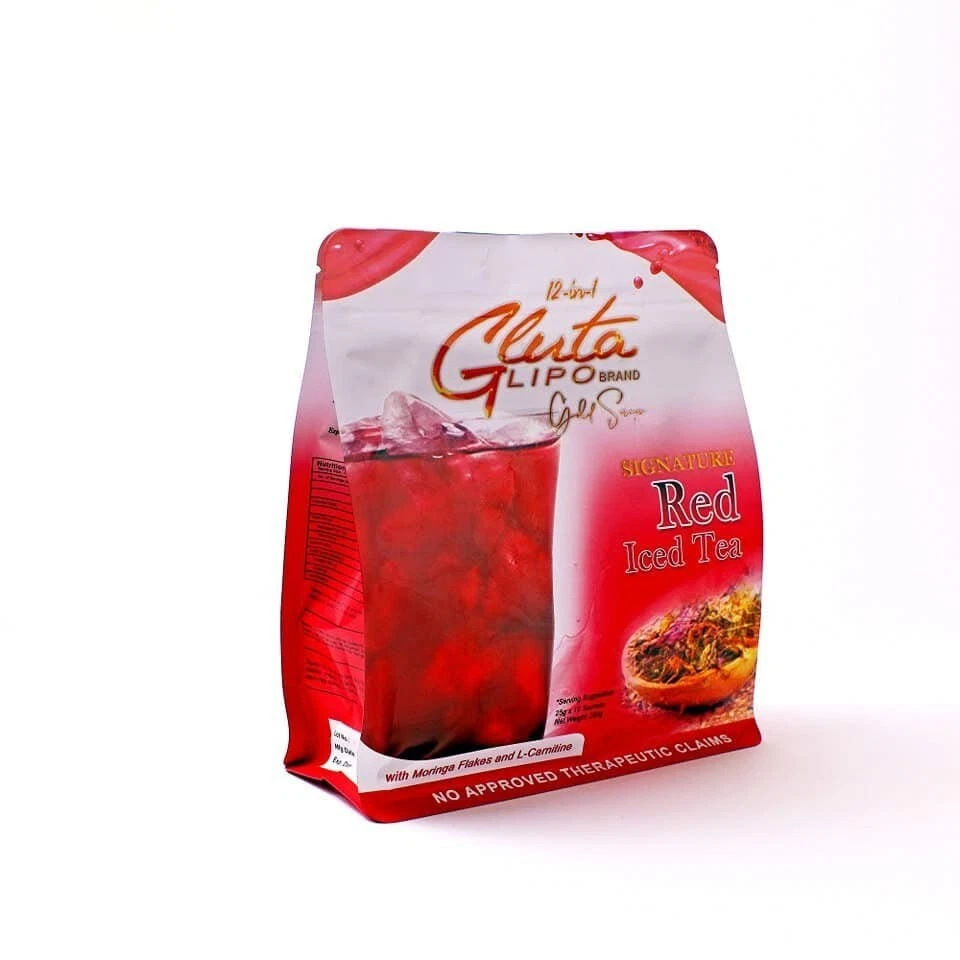 Gluta Lipo Red Iced Tea 12-in-1 Detox Slimming Whitening Anti-Aging 10 Sachets