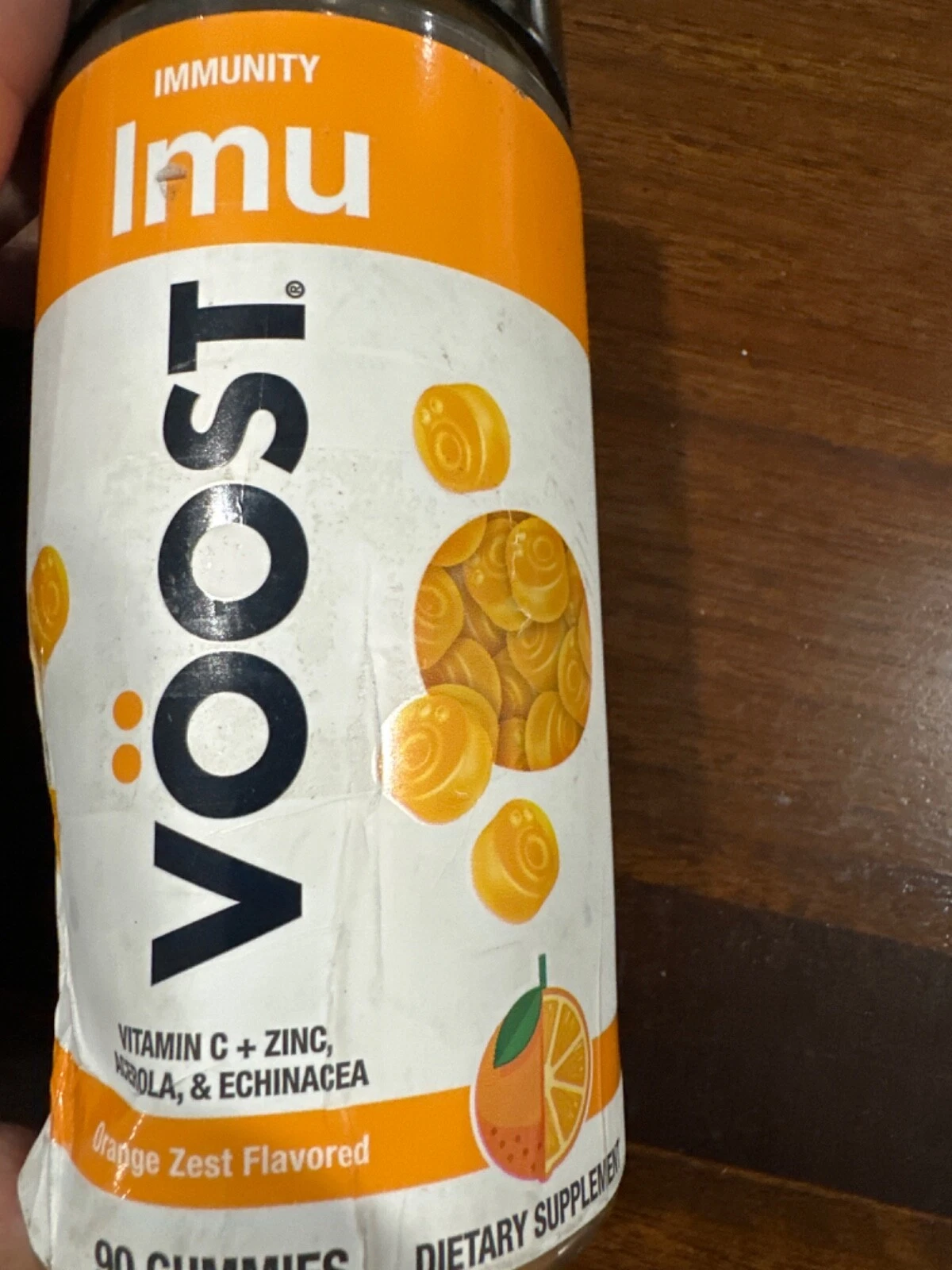 Voost Immunity Imu Gummies Orange Zest Flavor 90 Count