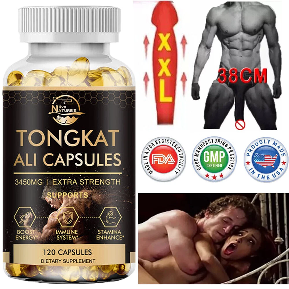Male Enhancement Capsules Booster & Thicker Last Longer Stronger Bigger 120 Caps