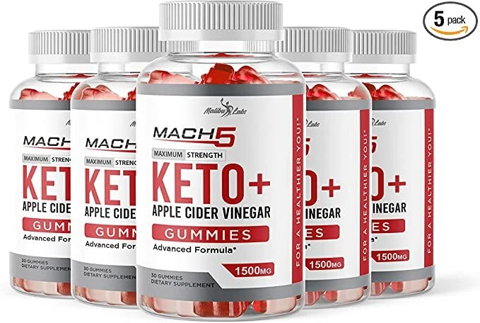 Mach5 Keto ACV Gummies for Weight Loss - 1500mg (5 Pack)