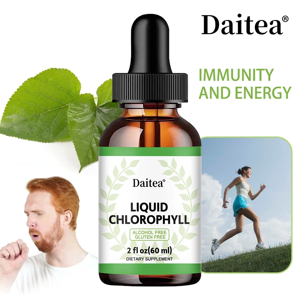 Chlorophyll Liquid Drops for Detox Immune Internal Deodorizer Skin Health 60ML