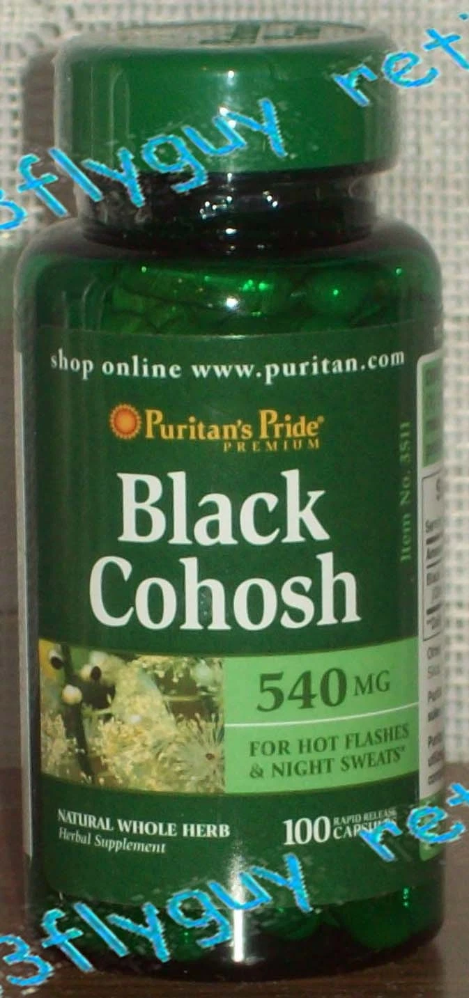 Black Cohosh 540mg *100 CAPSULES* Menopause Hot Flash Relief