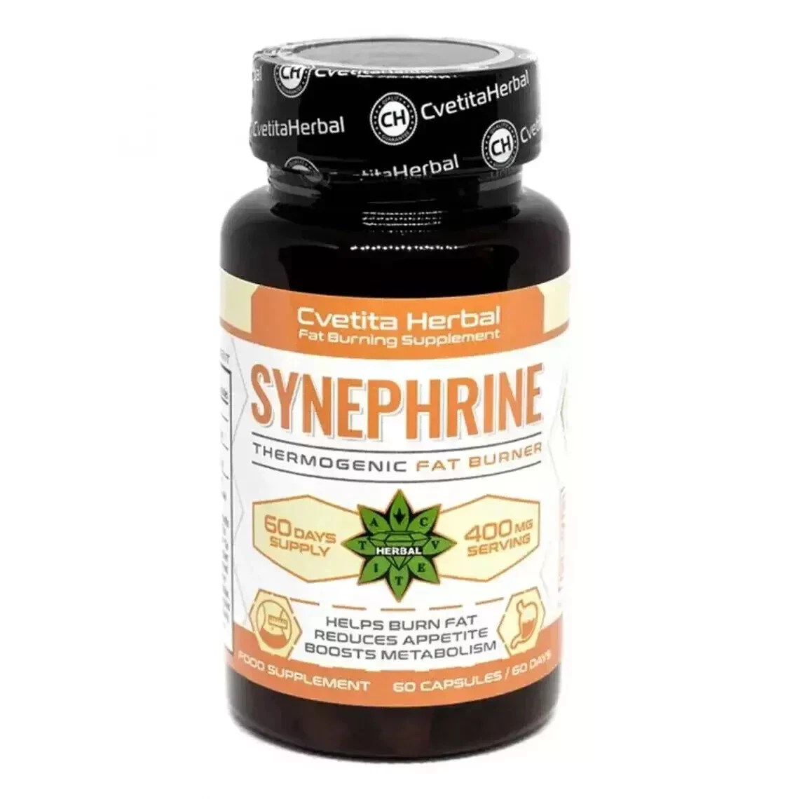 Synephrine Fat burner Weight Loss Metabolic Accelerator pills 60 caps, Pack of 1