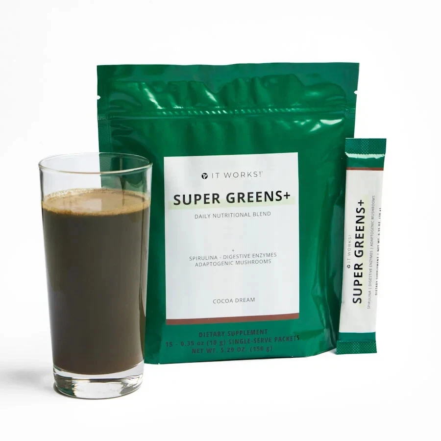 It Works ! It Works! Super Greens+ Daily Nutritional Blend COCOA DREAM.........
