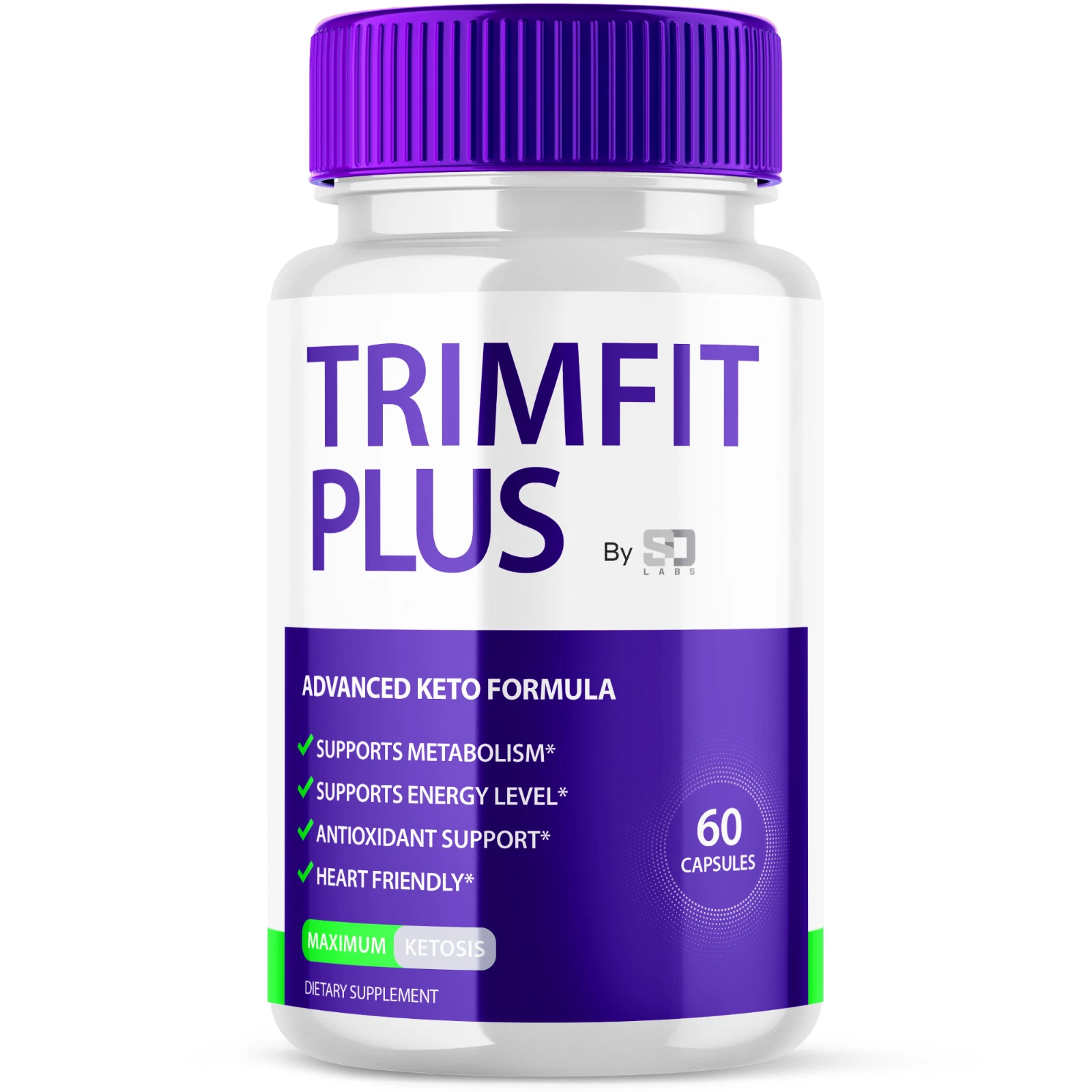 Trimfit Plus Pills, Trim Fit Plus Supplement Weight Loss Support (60 Capsules)