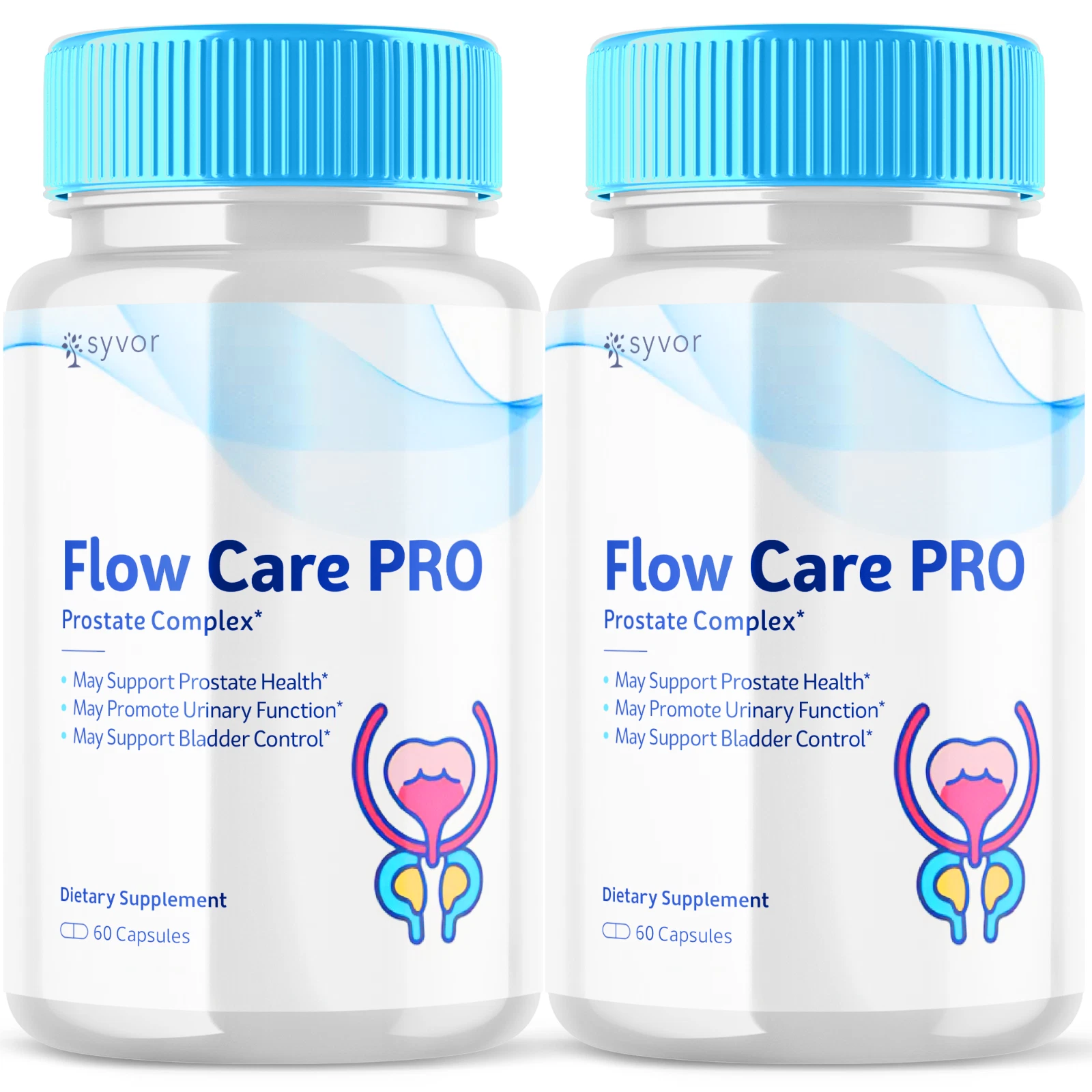 Flow Care Pro Advanced Prostate Complex Supplement Bladder Support 120 Capsules