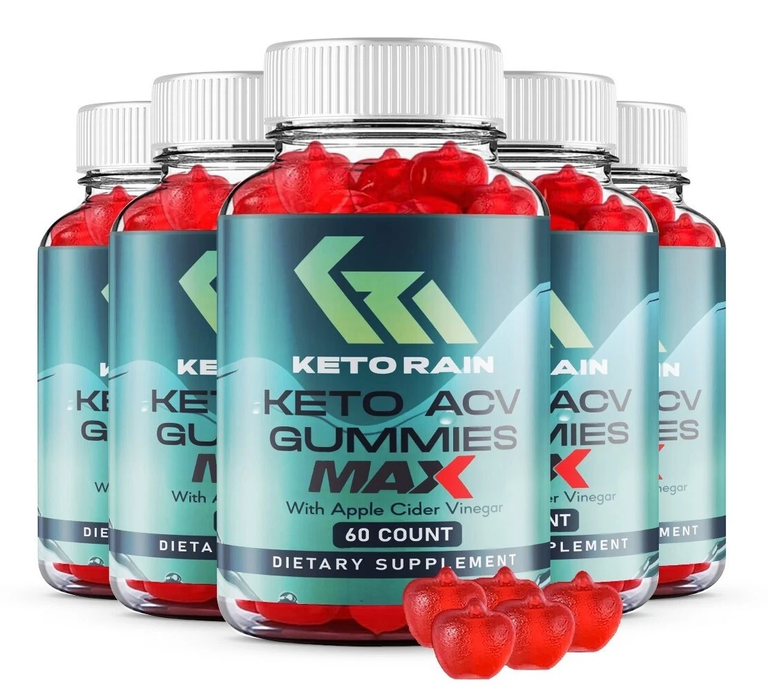 Keto Rain Max ACV Gummies For Weight Loss, KetoRain Max Strength Gummies(5 Pack)