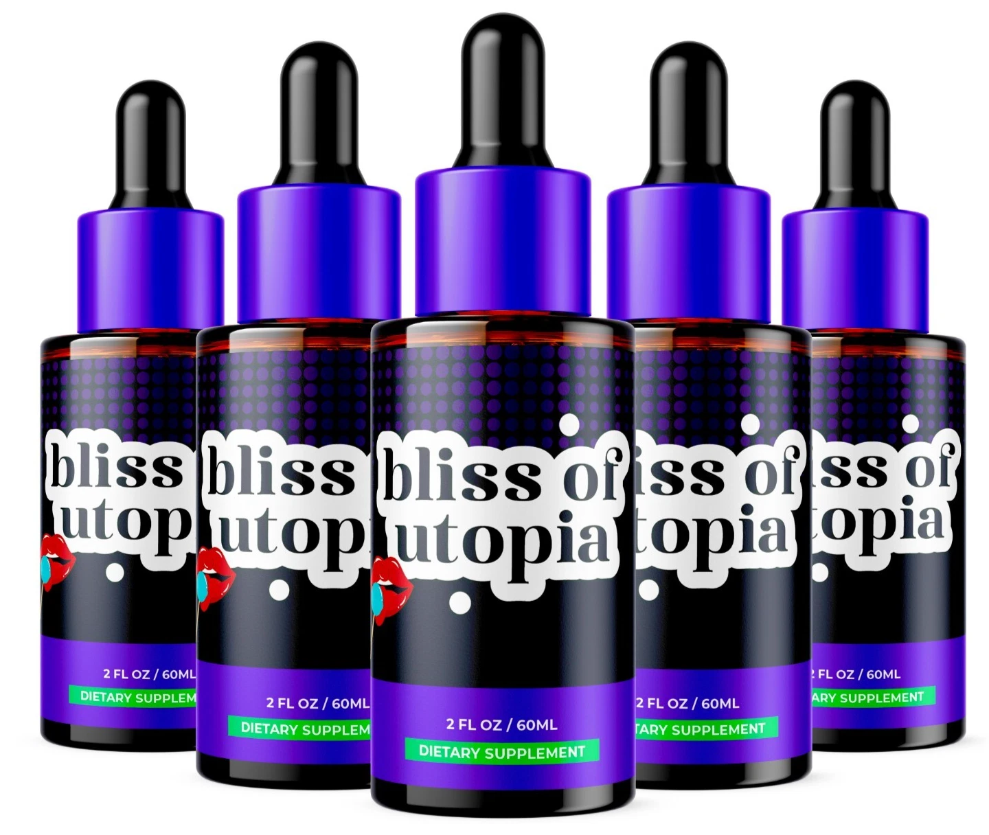 Bliss Of Utopia Drops, Bliss Of Utopia for ED, ORAL DROPS Supplement 5 Bottles