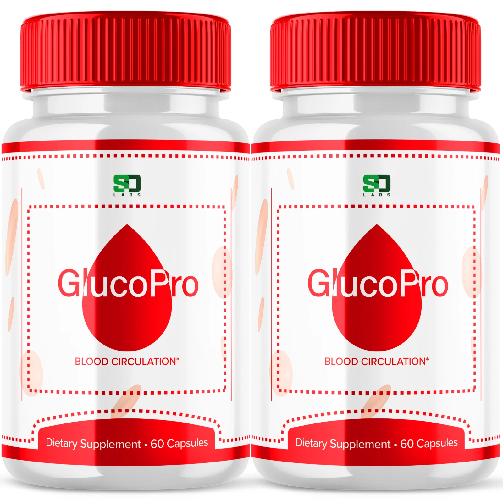 Glucopro Balance Circulation Capsules - Natural Blood Flow Formula (2 Pack)