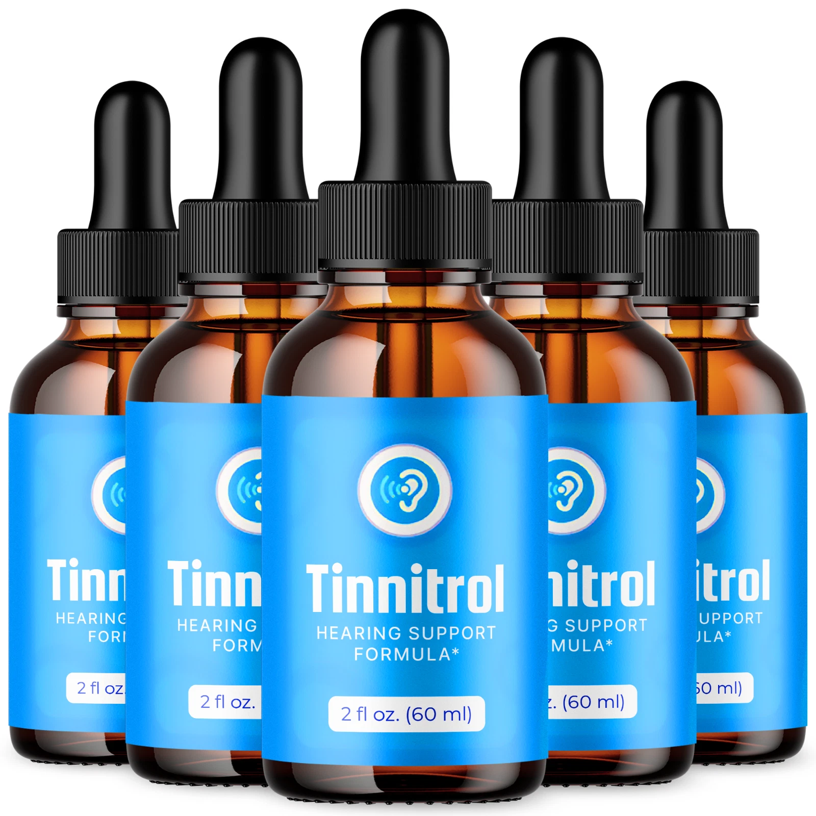 Tinnitrol Ear Health Suppport Drops Natural Formula Hearing Supplement (5 Pack)