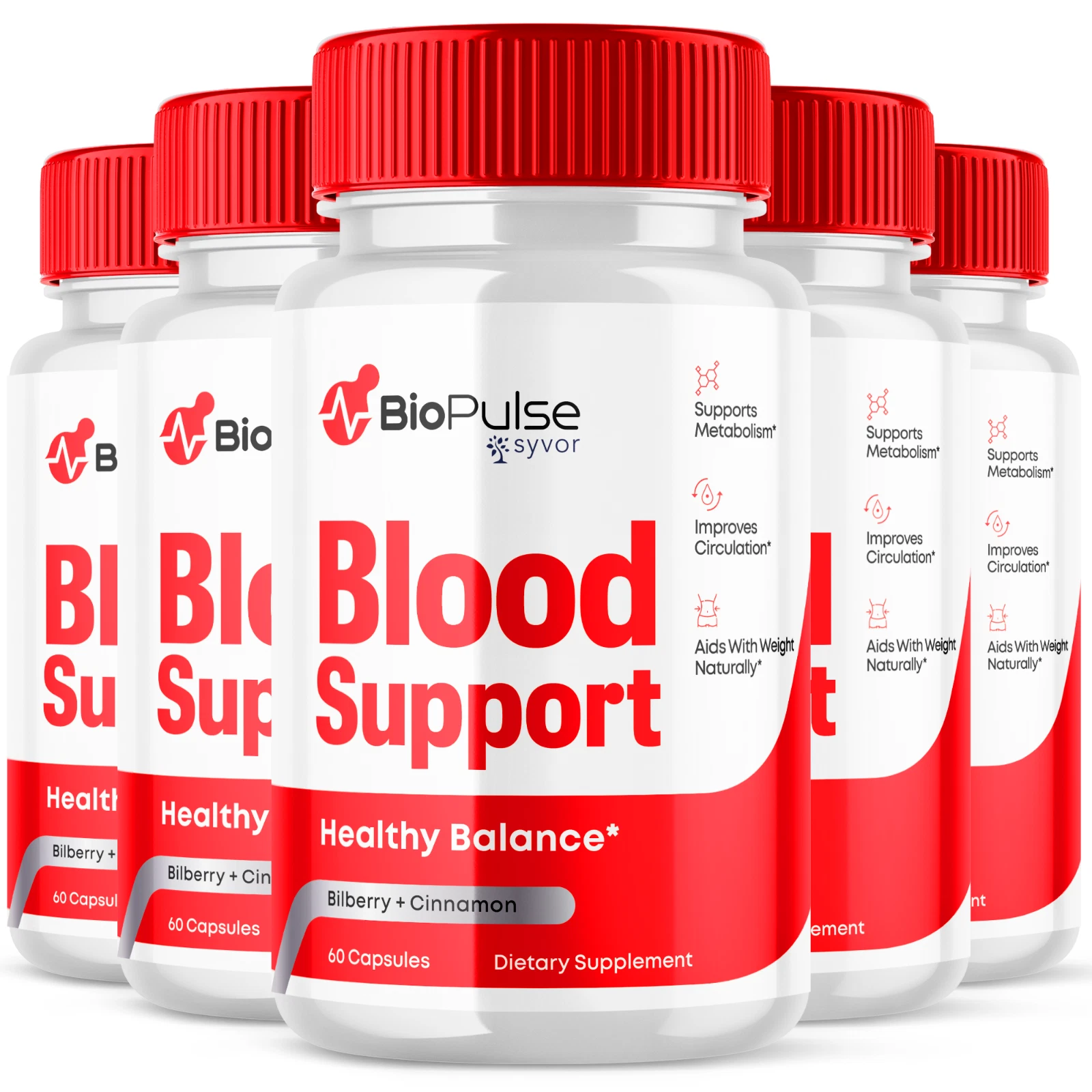 Biopulse Blood Support Advanced Formula Health & Wellness Supplement 300 Capsule