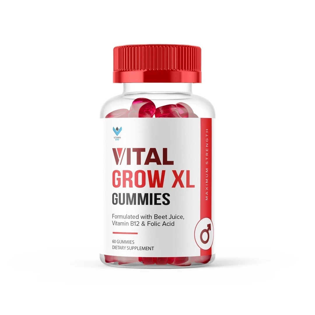 Vital Grow XL Performance Gummies 1000MG Support Formula For Men 60 Gummies