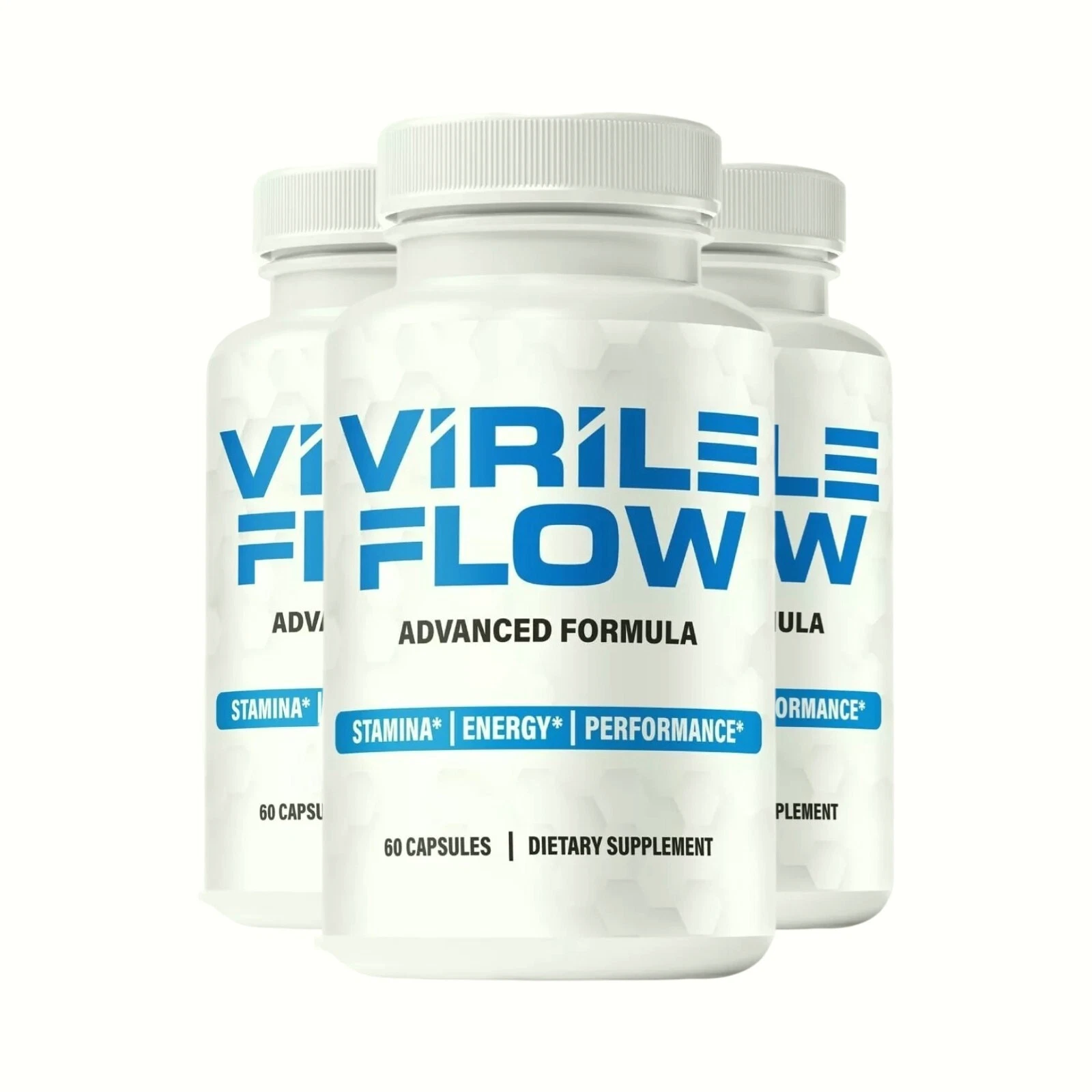3-Pack Virile Flow for Men Capsules – VirileFlow Advanced Formula - 180 Capsules